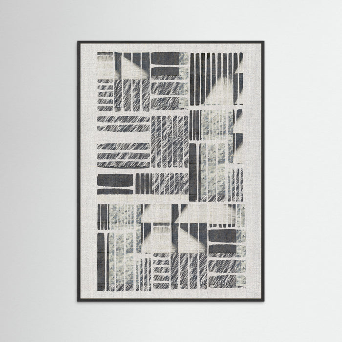 Black Wood Linear Echoes 1 Poster