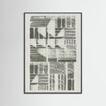 Black Wood Linear Echoes 2 Poster