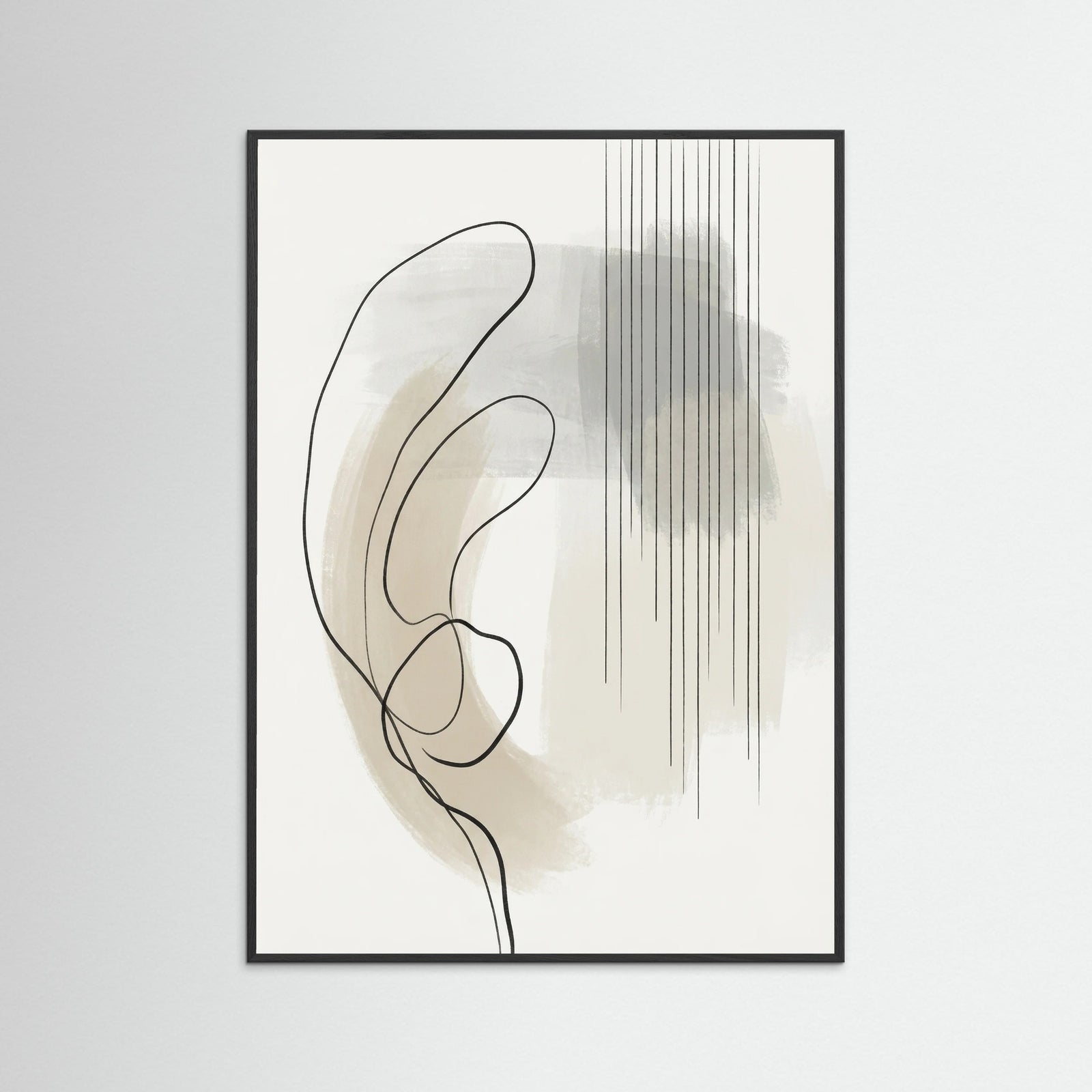 Black Wood Linear Serenity