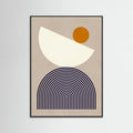 Lines and semicircles 1 Poster – poster and art print