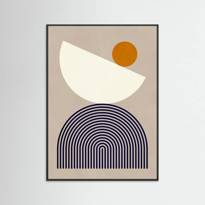 Lines and semicircles 1 Poster – poster and art print