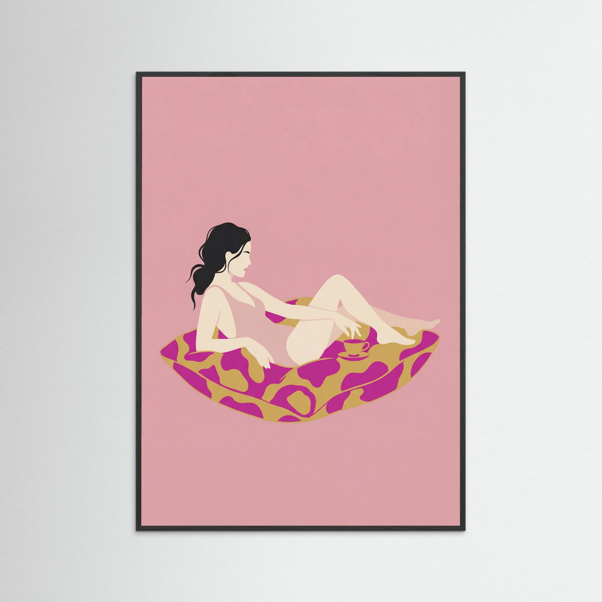 Black Wood Lounge Pose