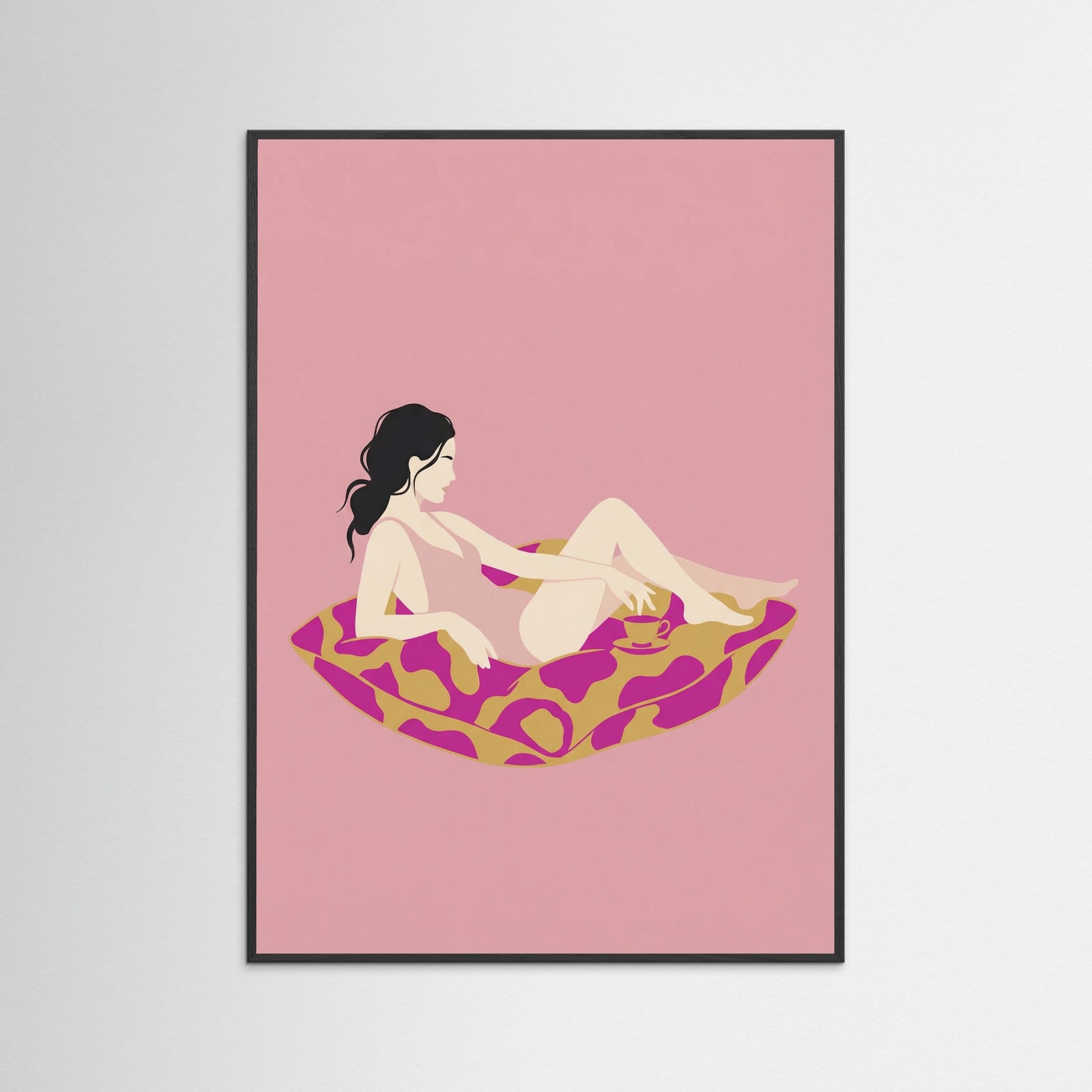 Black Wood Lounge Pose