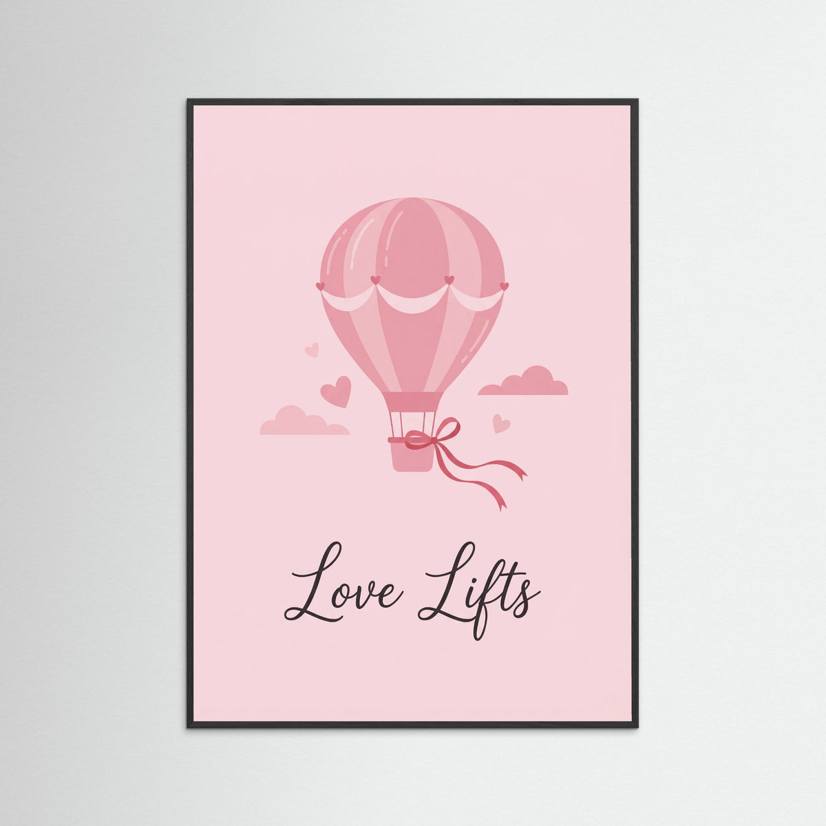 Black Wood Love Ace Card