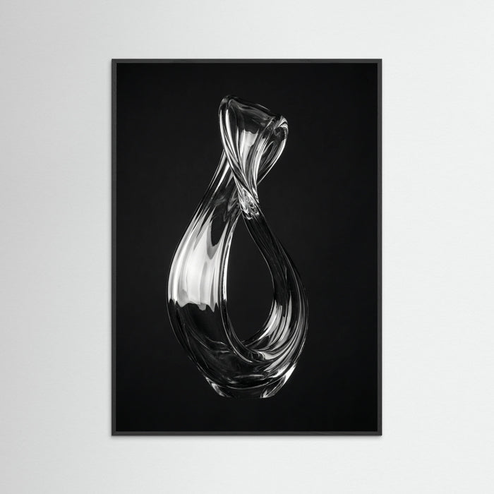 Black Wood Luminous Forms Gray