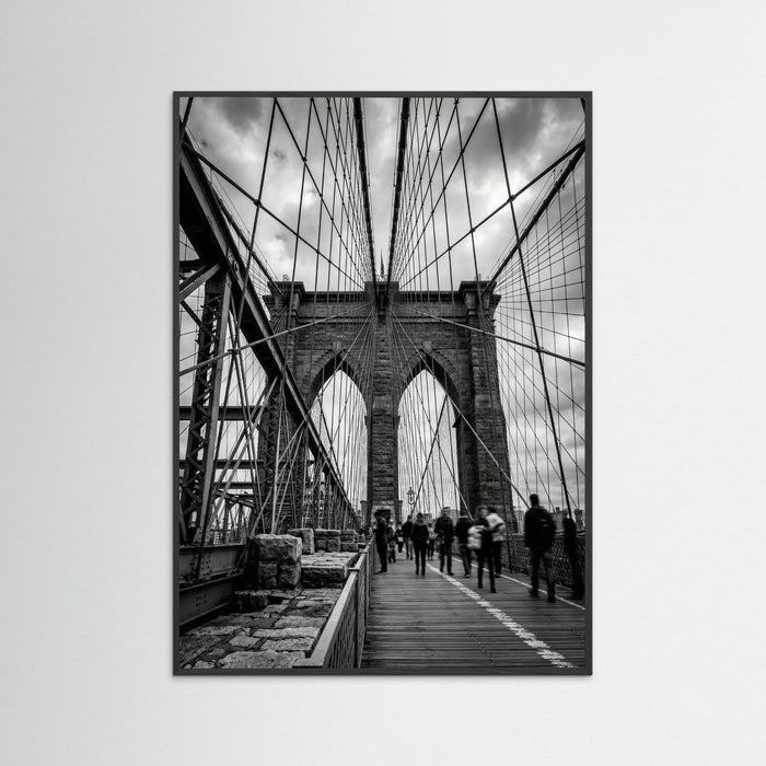 Black Wood Manhattan Bridge View