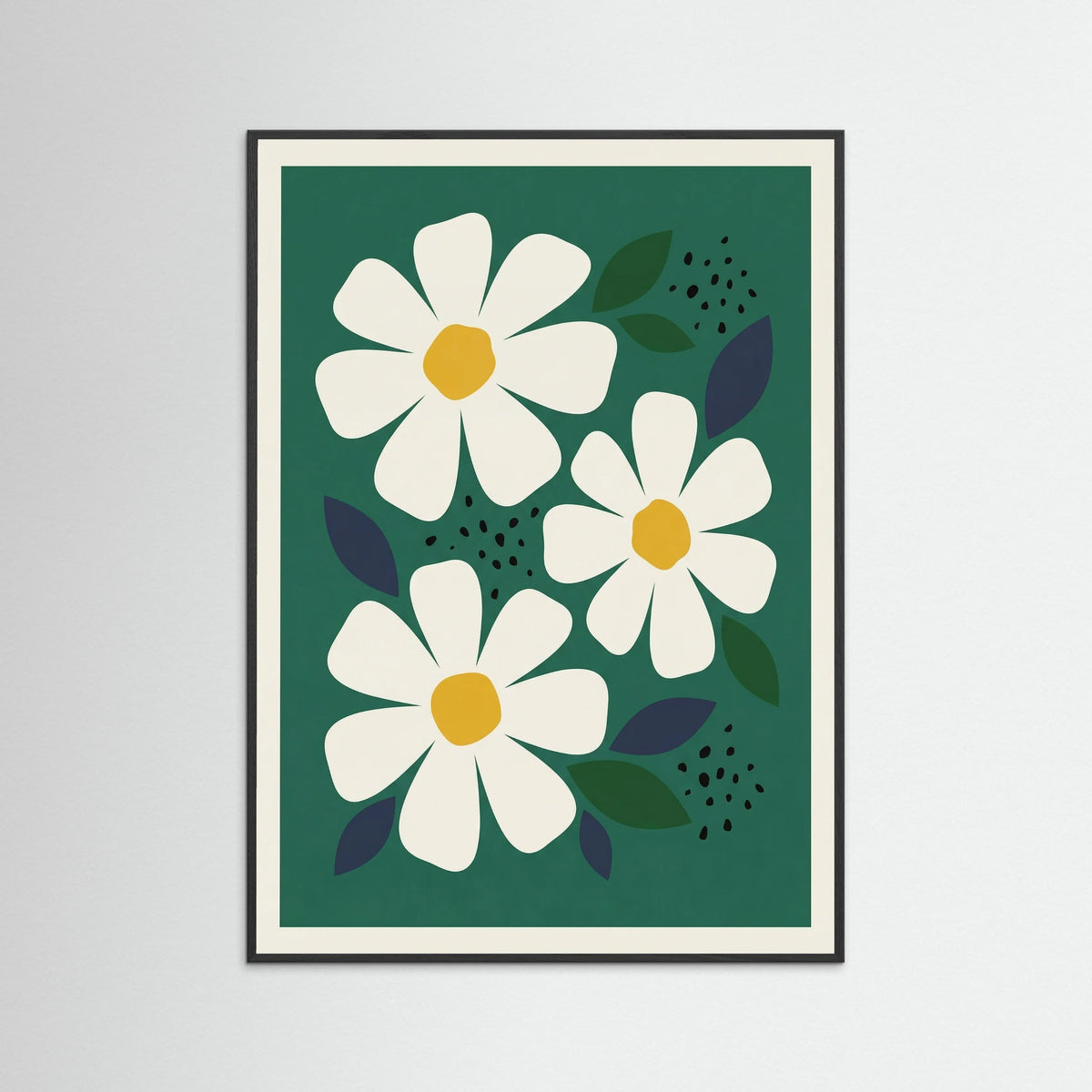 Black Wood Market Daisy Charm