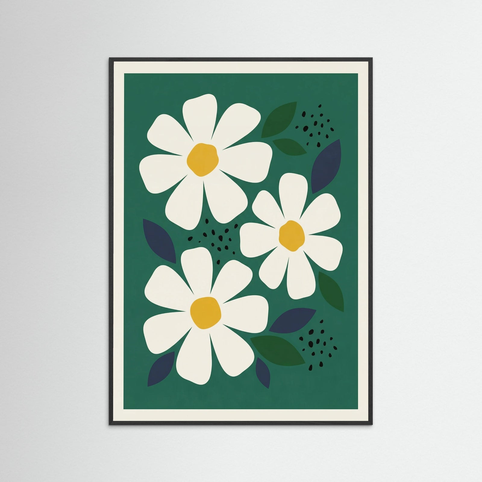 Black Wood Market Daisy Charm