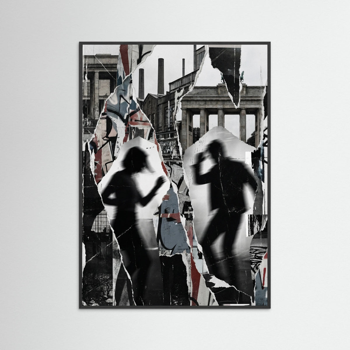 Black Wood Marseille Urban Abstract