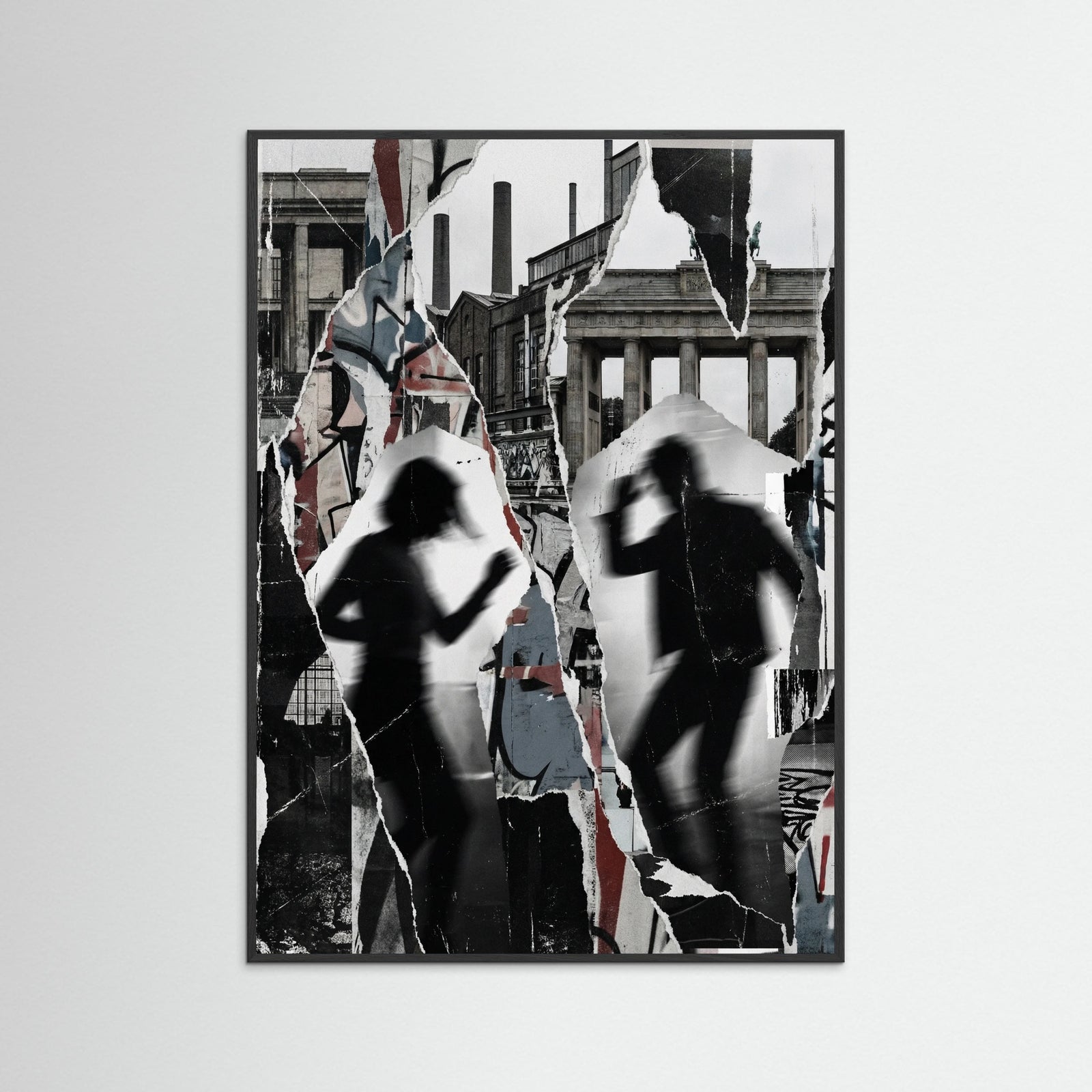 Black Wood Marseille Urban Abstract