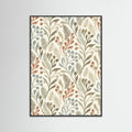 Black Wood Meadow Bloom Motif