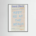 Plakat Meet Me At the Beach   Blue – plakat i druk artystyczny