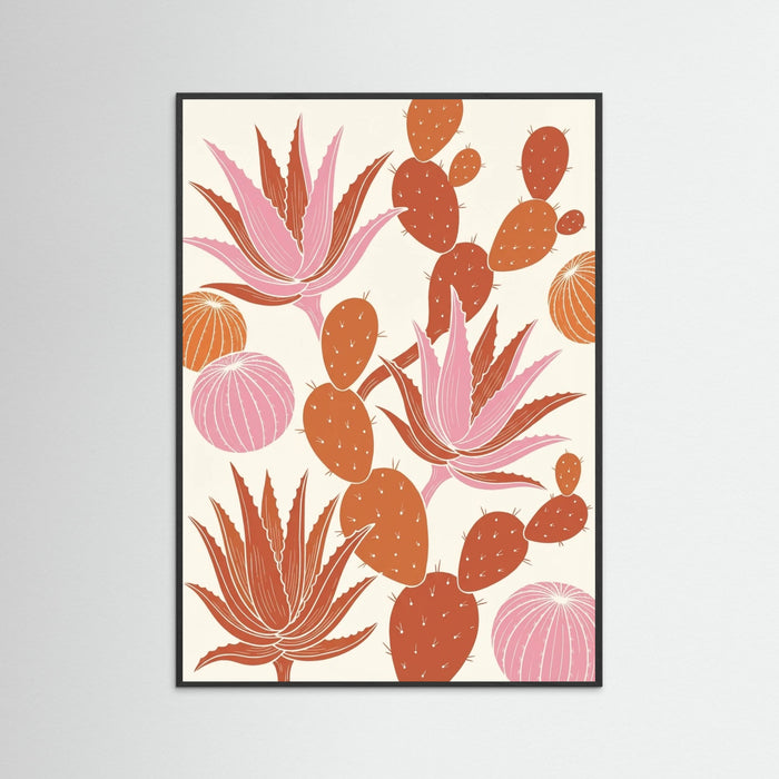 Black Wood Mid Century Bloom
