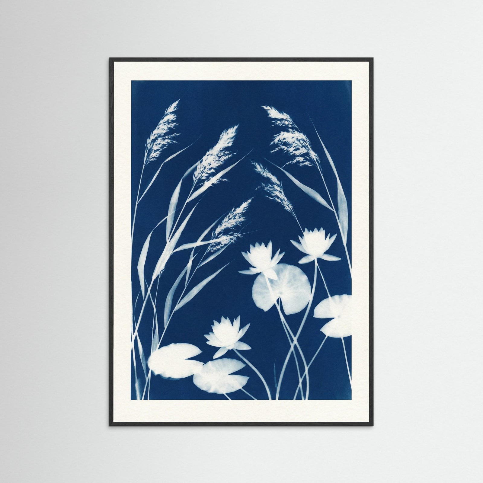 Black Wood Midnight Bloom Blue