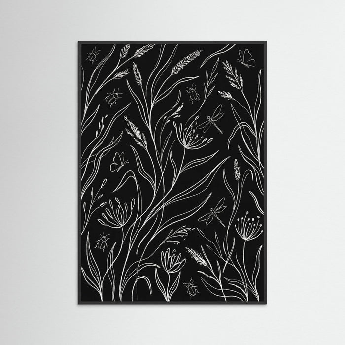 Black Wood Midnight Garden