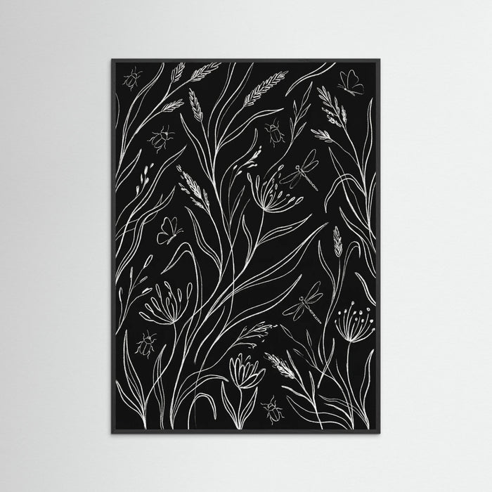 Black Wood Midnight Garden