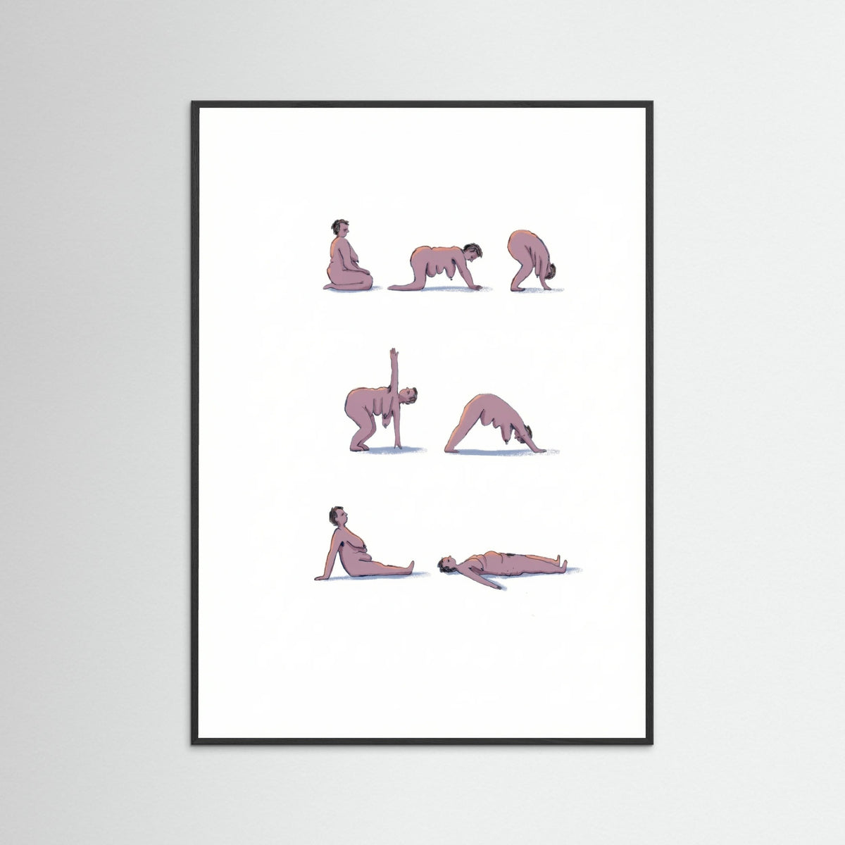 Black Wood Mindful Movement Poses