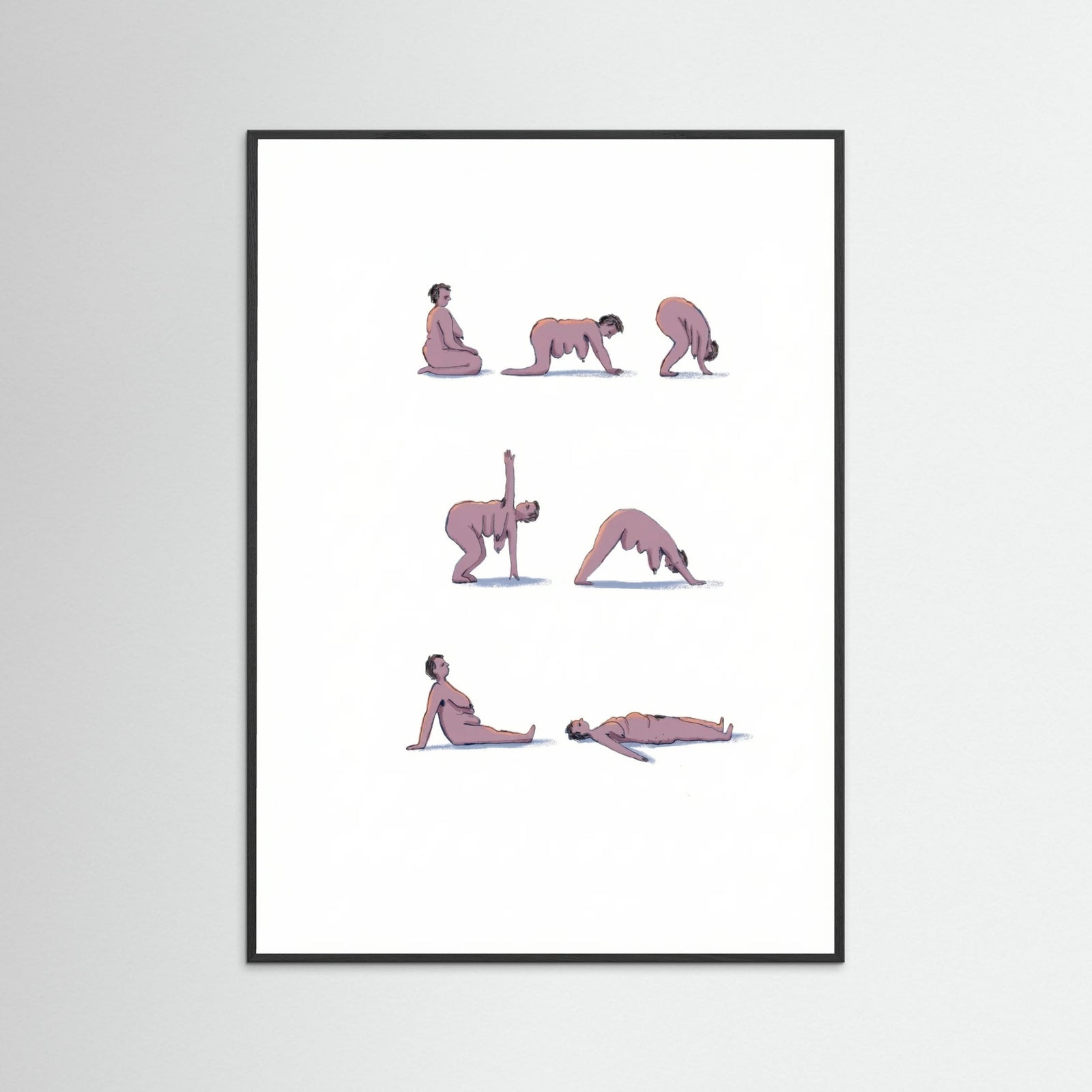 Black Wood Mindful Movement Poses