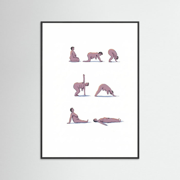Black Wood Mindful Movement Poses