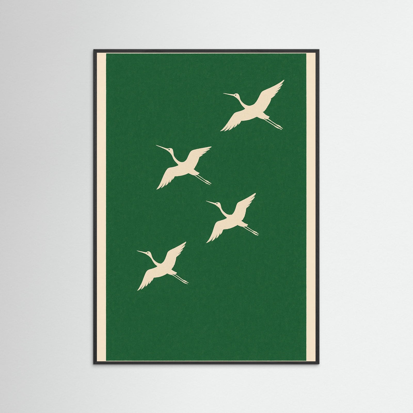 Black Wood Minimal Green Abstract