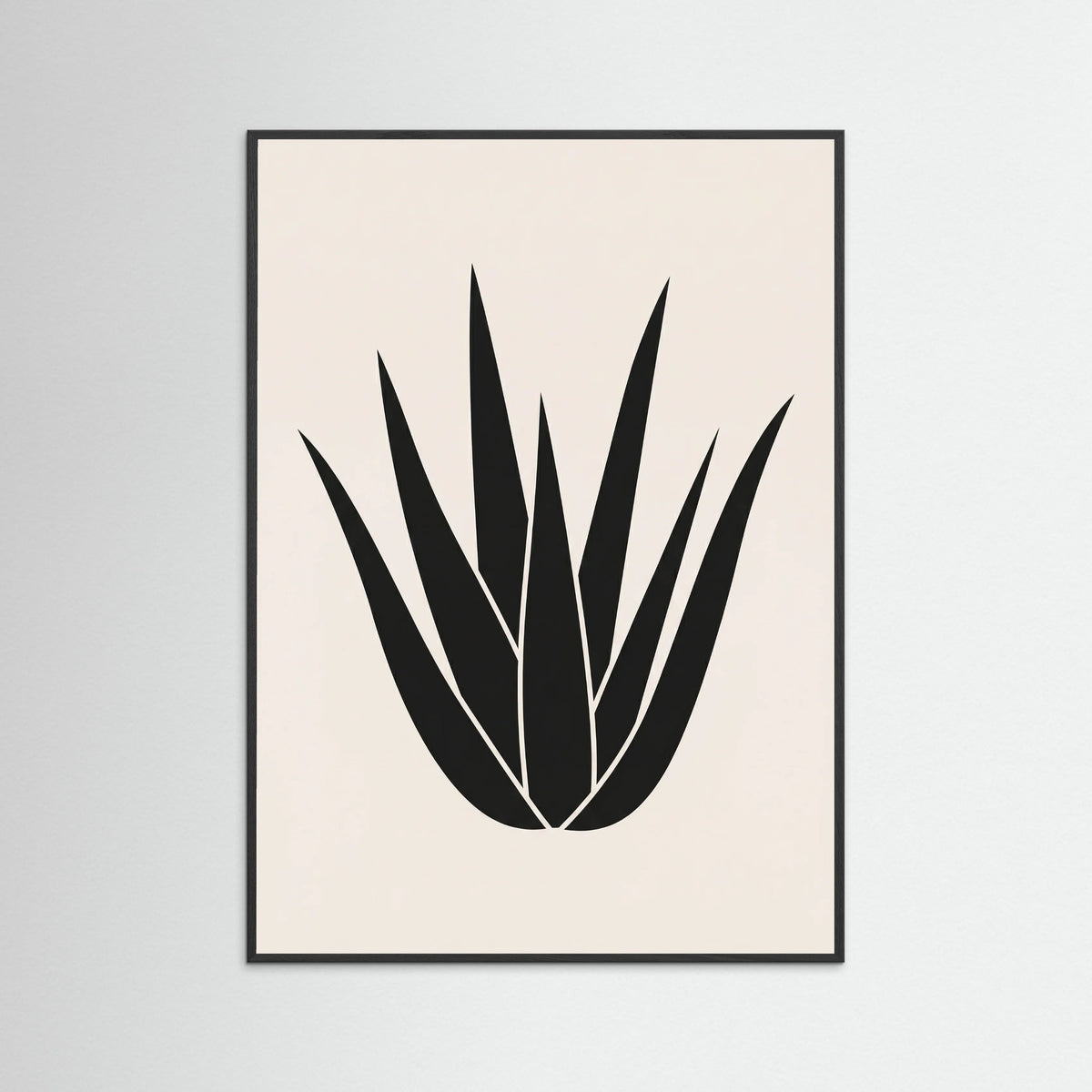 Black Wood Minimalist Bloom