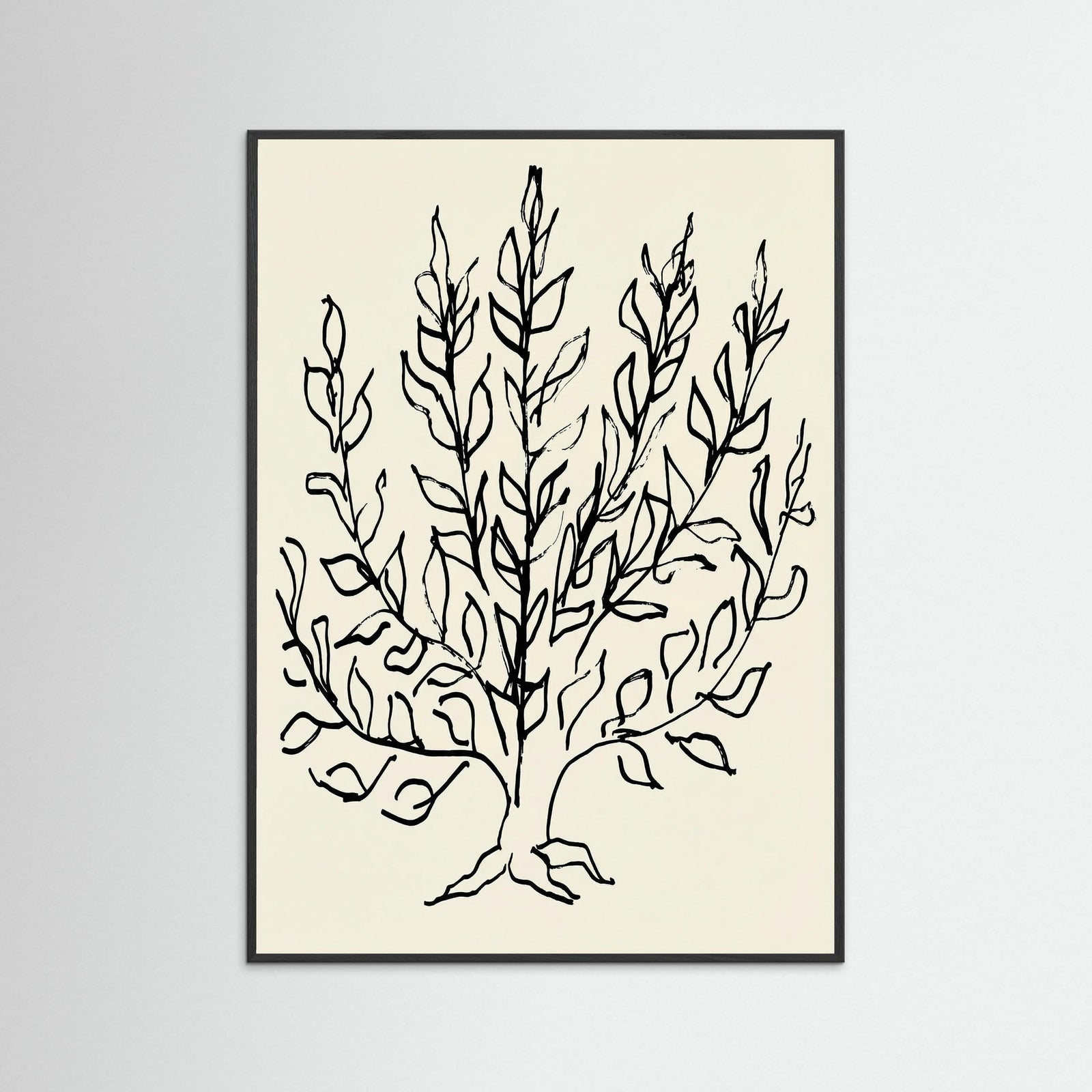 Black Wood Minimalist Bush