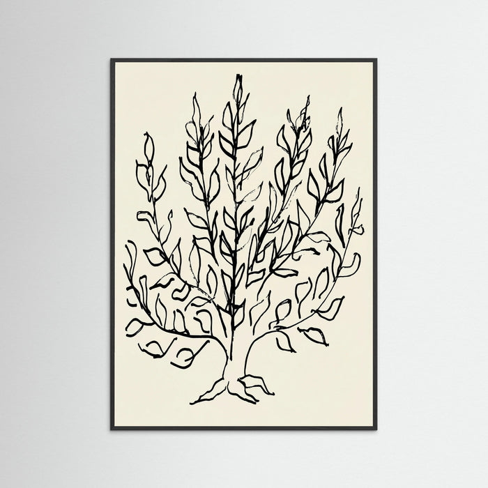 Black Wood Minimalist Bush