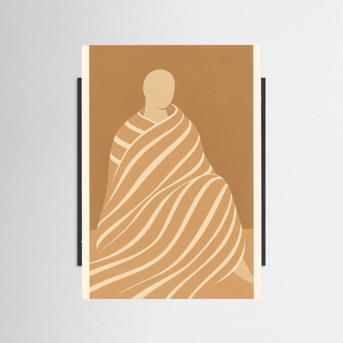 Black Wood Minimalist Figures