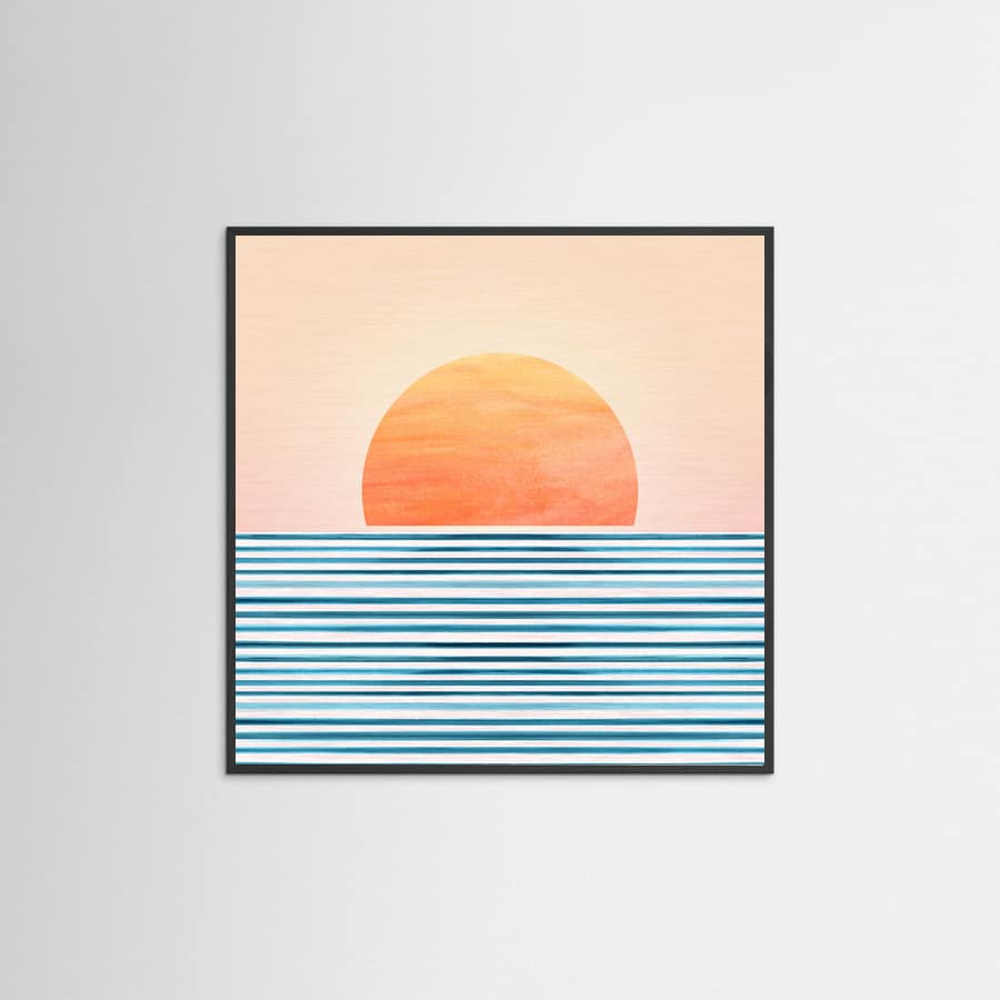 Minimalist Sunset 1 Poster – plakat og kunsttryk