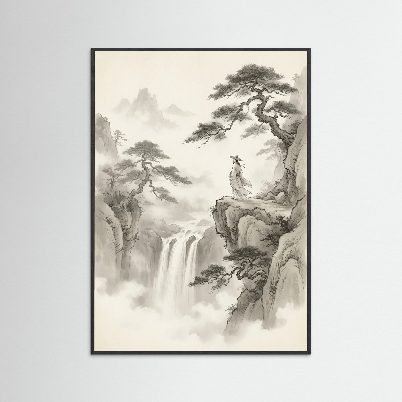 Black Wood Misty Mountain Journey