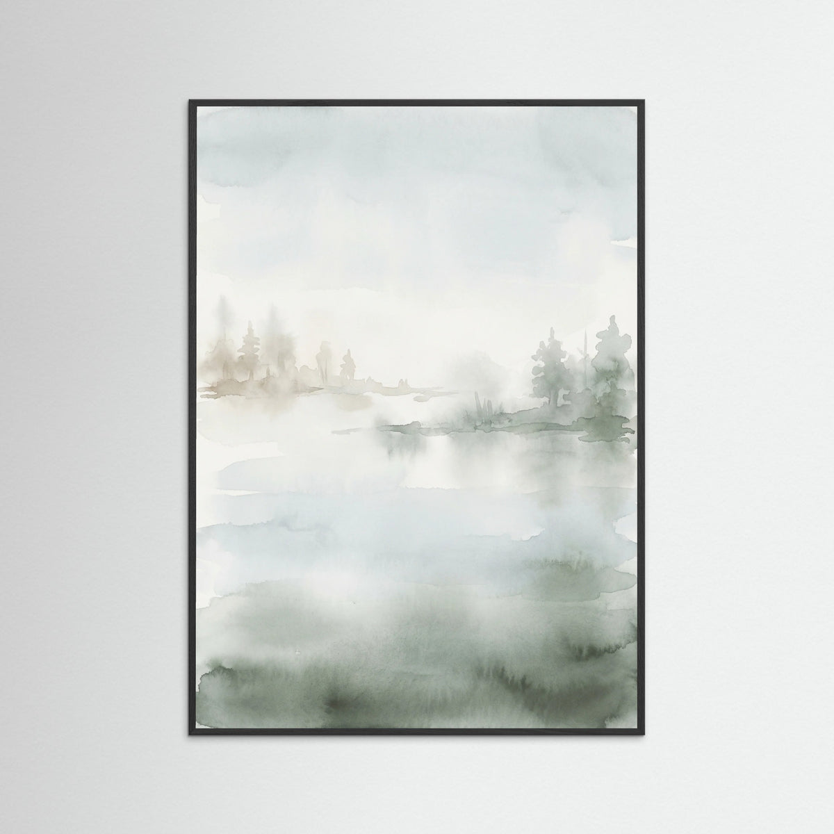 Black Wood Misty Pine Green