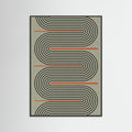 Black Wood Modern Contemporary Balance No.1 Poster