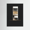 Black Wood Modernist Facade Black