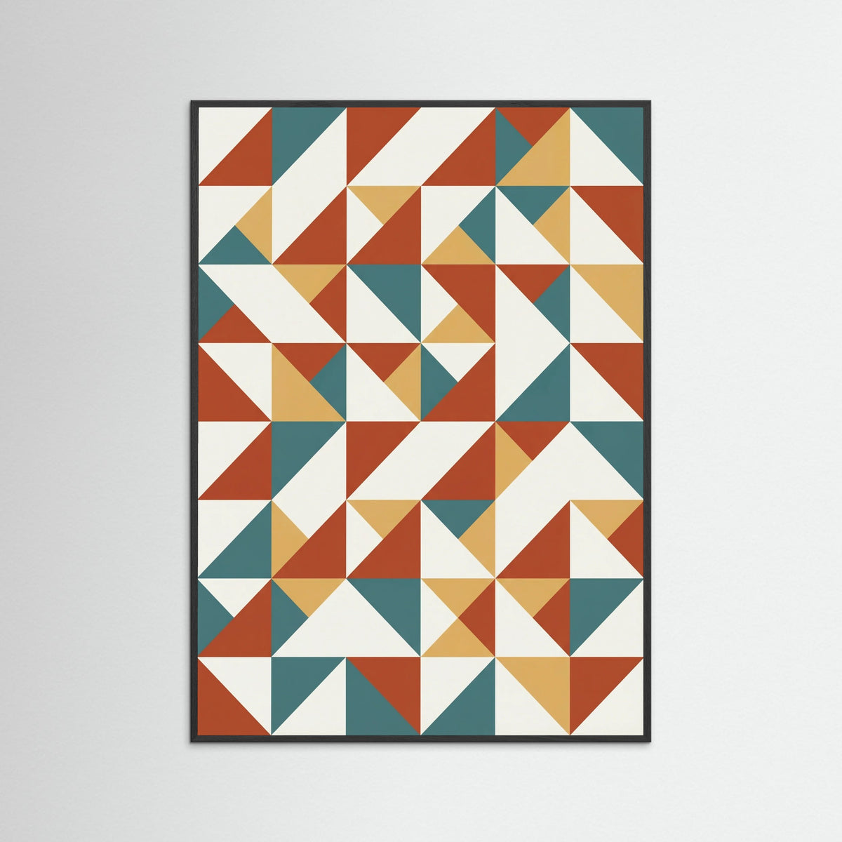 Black Wood Modular Abstraction