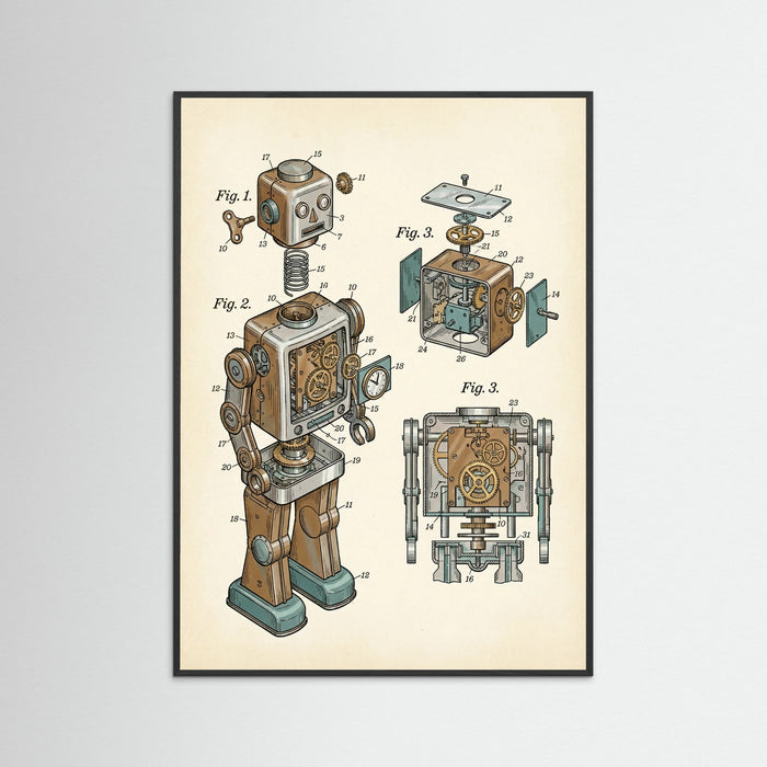 Black Wood Modular Toy Blueprint