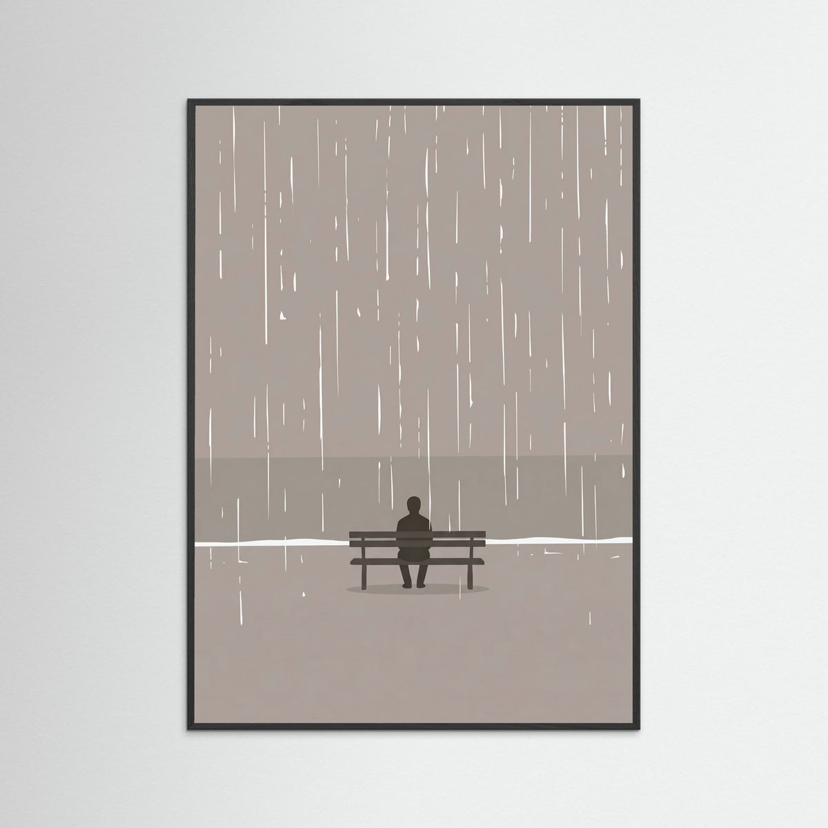 Black Wood Moments In Rain
