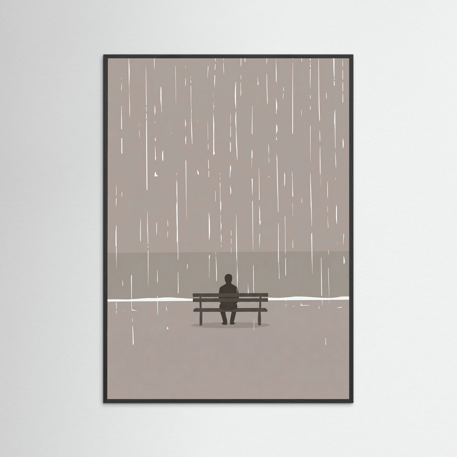 Black Wood Moments In Rain