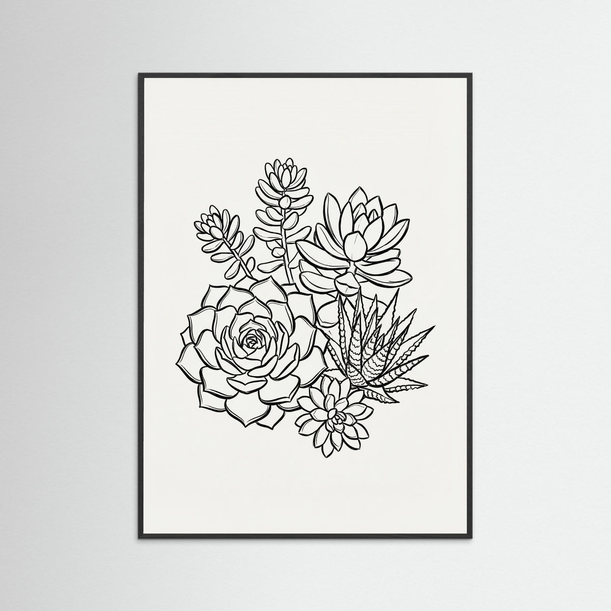 Black Wood Monochromatic Bouquet