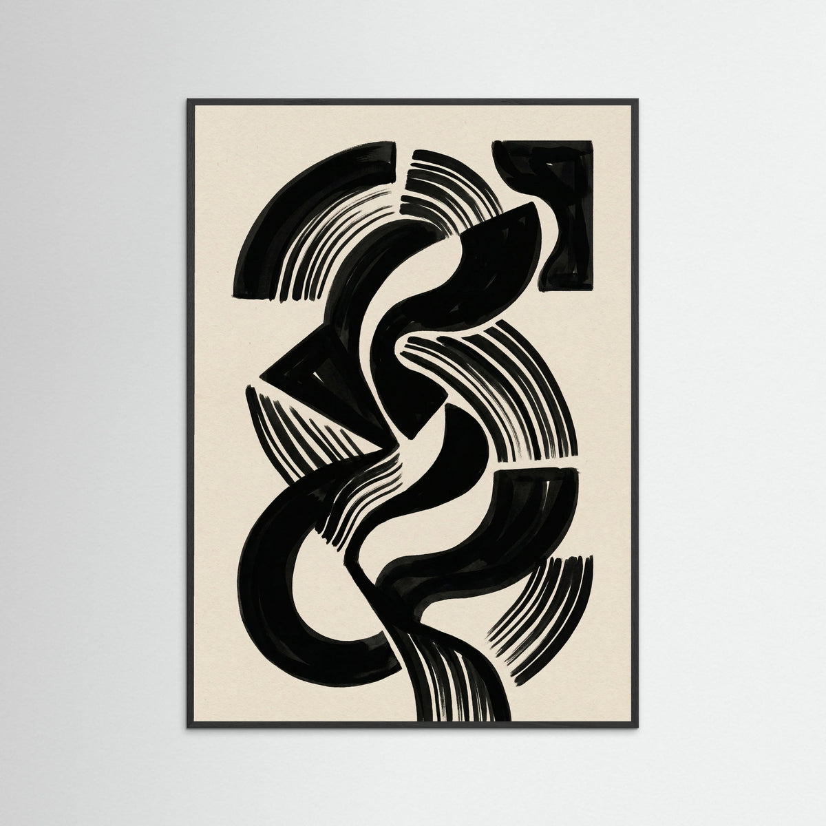 Black Wood Monochromatic Forms
