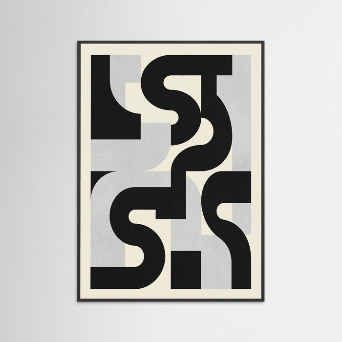 Black Wood Monochromatic Forms