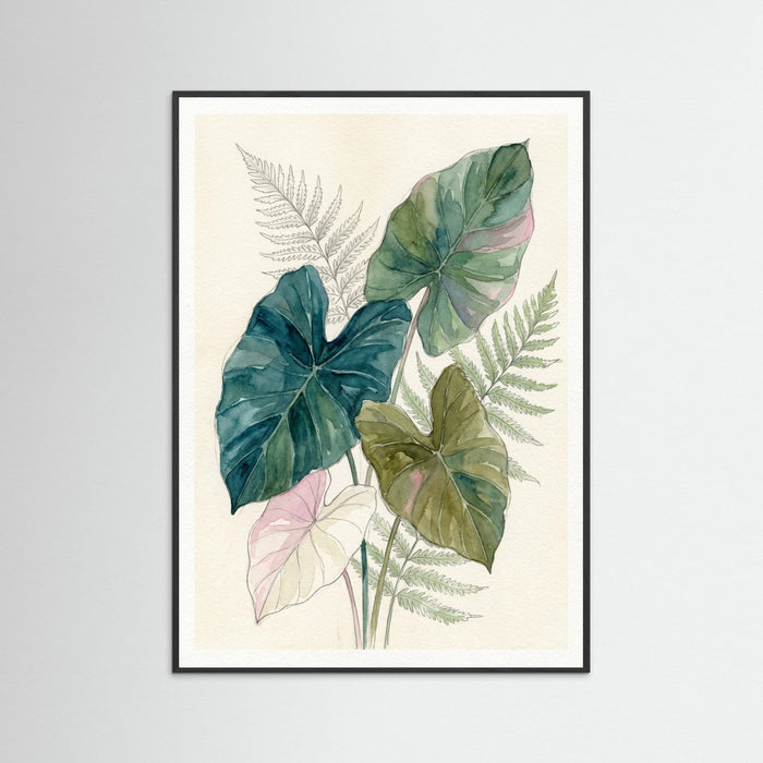 Black Wood Monstera Depths