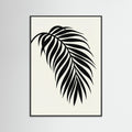 Black Wood Monstera Silhouette