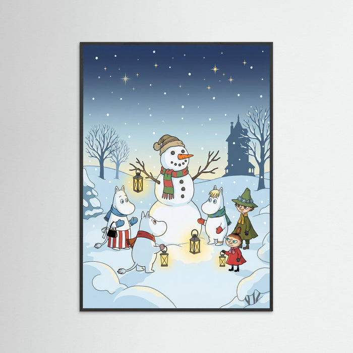 Black Wood Moomin Christmas Night