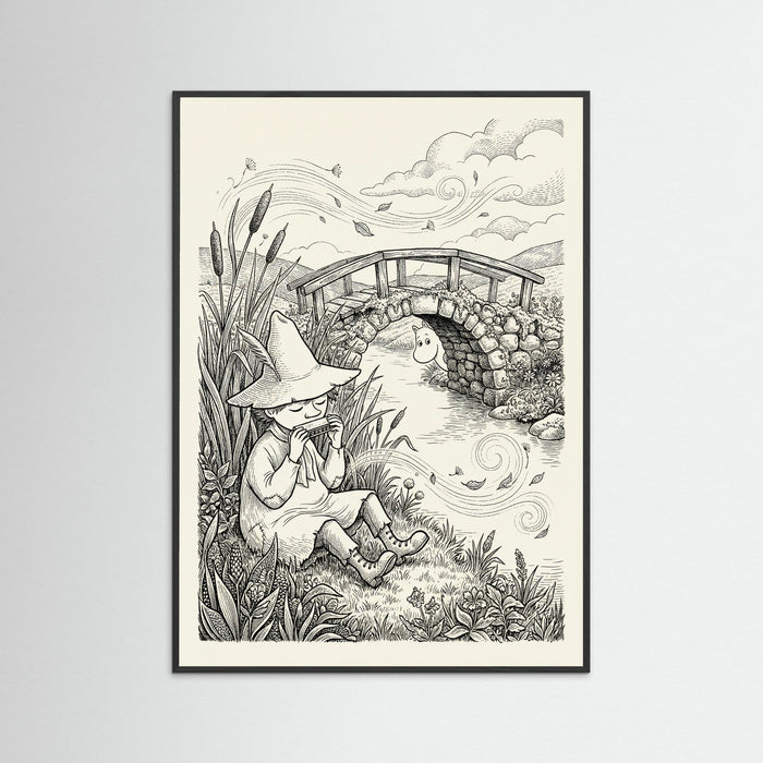 Black Wood Moomin Summer Meadow