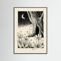 Black Wood Moomin in Nature