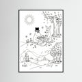 Black Wood Moomins Bloom