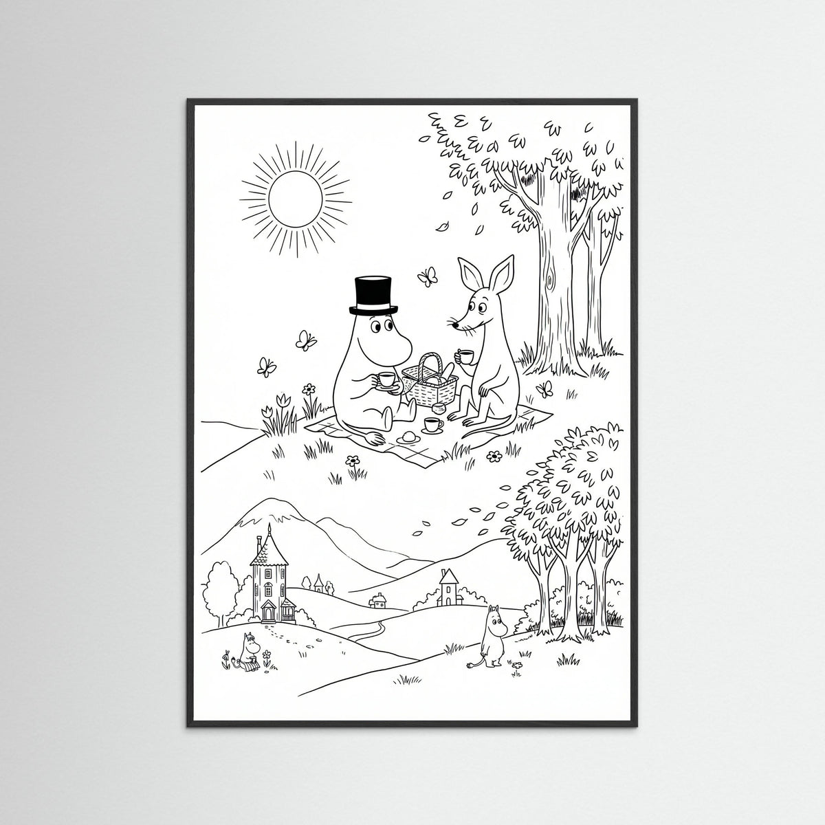 Black Wood Moomins Bloom