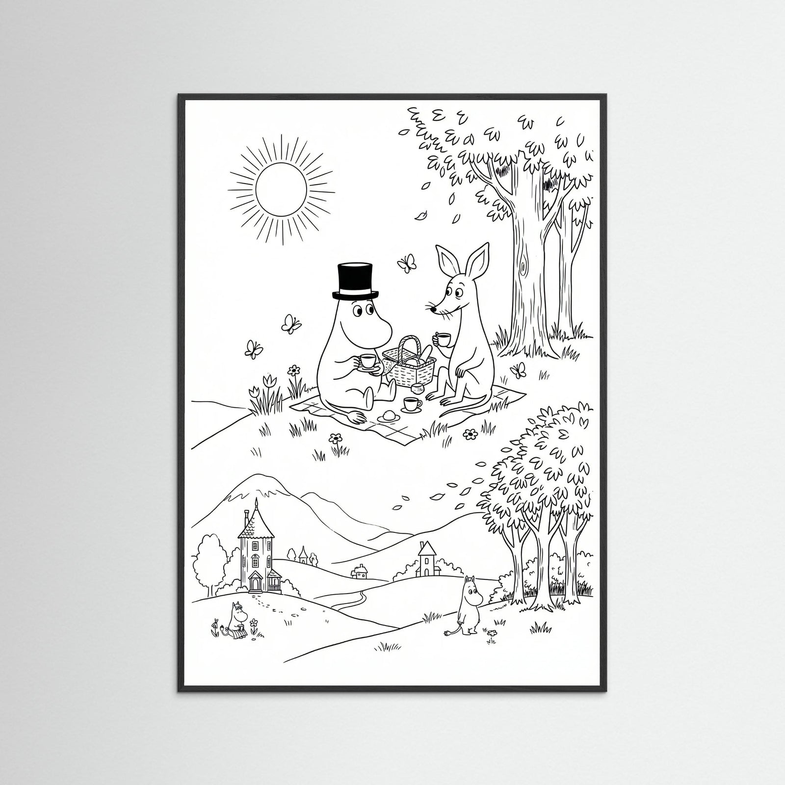 Black Wood Moomins Bloom