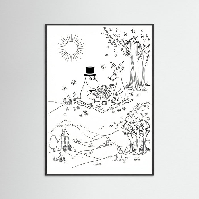 Black Wood Moomins Bloom