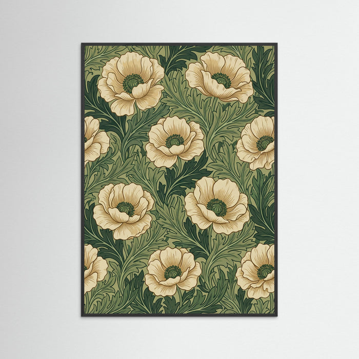 Black Wood Morris Chrysanthemum